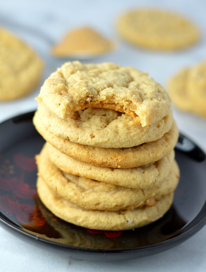 Easy vegan Eggless Peanut Butter Cookies recipe. Make this when you have no eggs in your house. Ready in under 15 minutes.