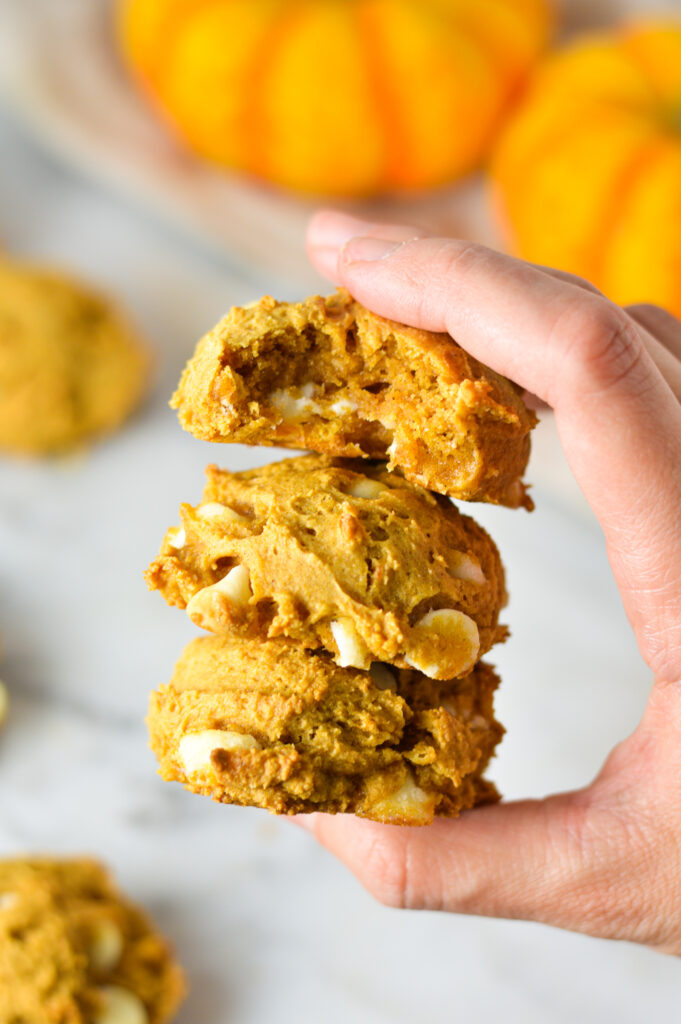 White Chocolate Pumpkin Cookies