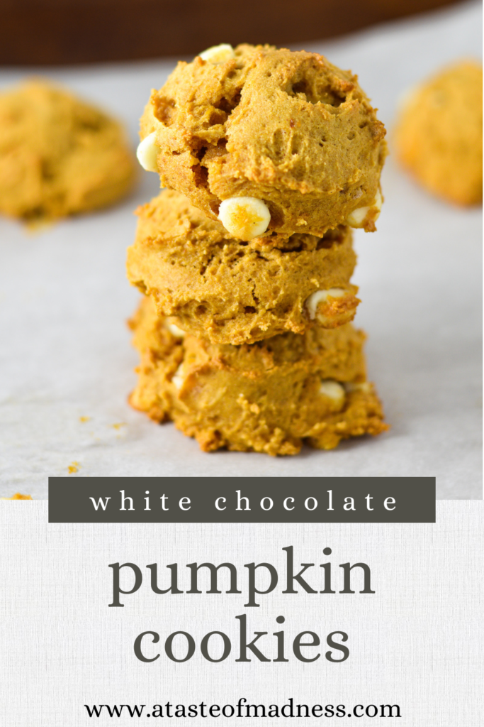 White Chocolate Pumpkin Cookies