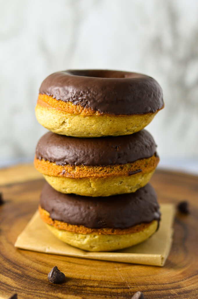 Chocolate Dip Baked Donut