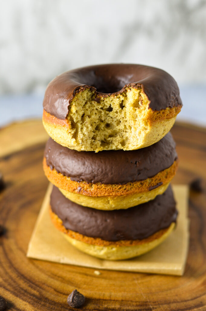 Chocolate Dip Baked Donut