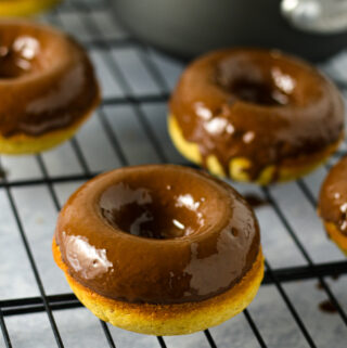 Chocolate Dip Baked Donut