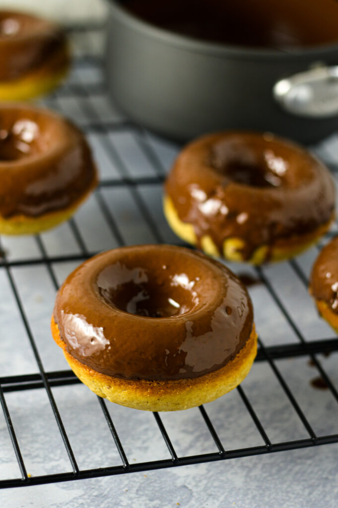 Chocolate Dip Baked Donut