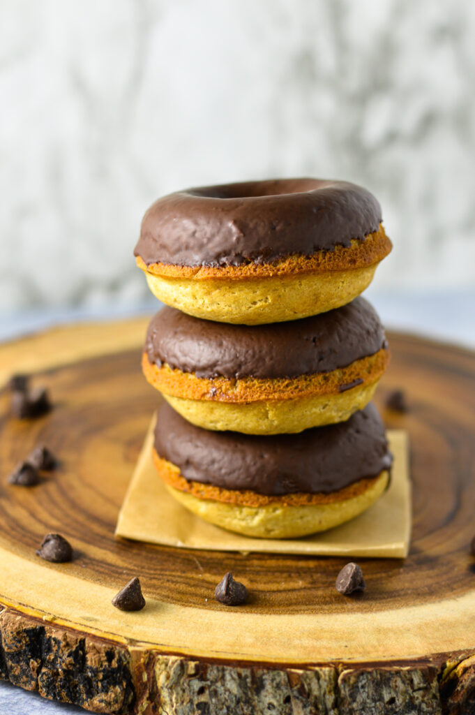 Chocolate Dip Baked Donut