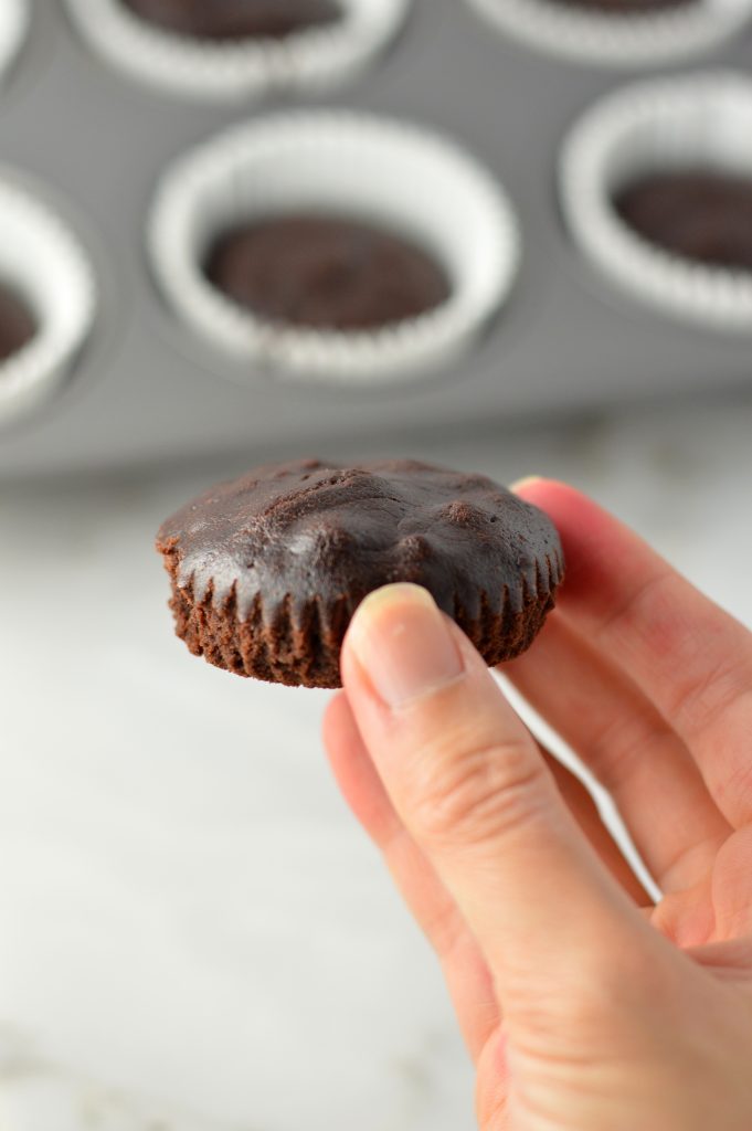 Simple Vegan Chocolate Maple Syrup Muffins that are easy to make, and healthier than your average muffin. Dense and chewy, and refined sugar free.