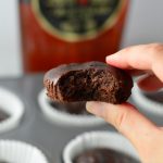 Simple Vegan Chocolate Maple Syrup Muffins that are easy to make, and healthier than your average muffin. Dense and chewy, and refined sugar free.