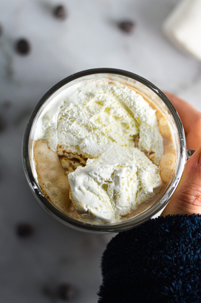 Melted Marshmallow Hot Chocolate