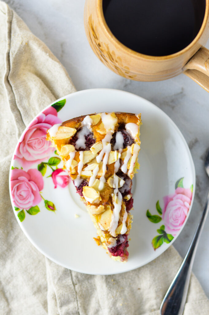 Buttermilk Raspberry Almond Cake