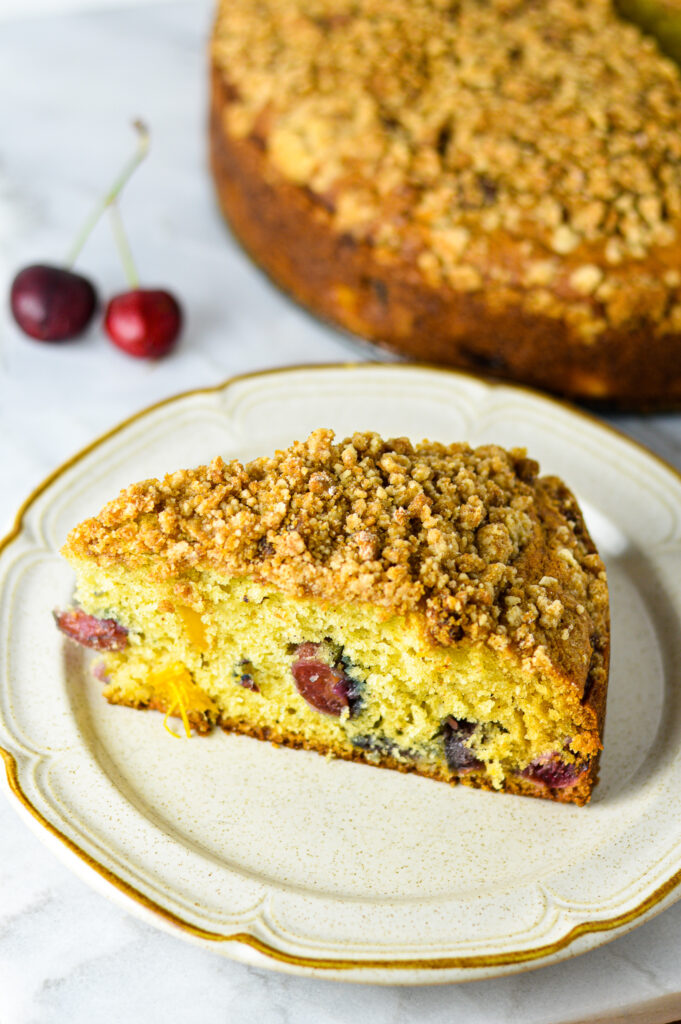 Cherry Mango Coffee Cake