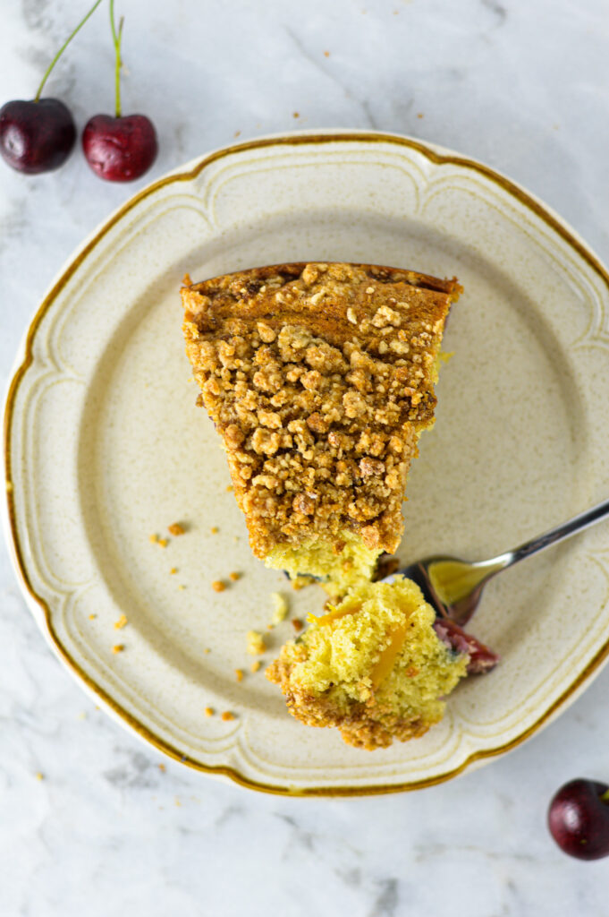 Cherry Mango Coffee Cake