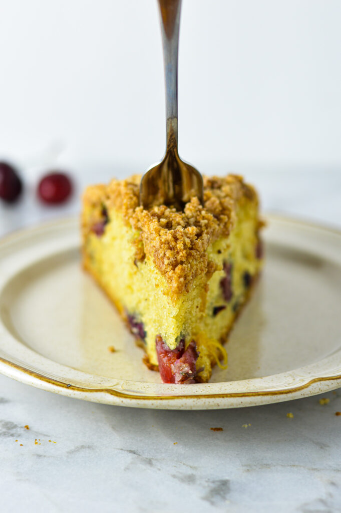 Cherry Mango Coffee Cake