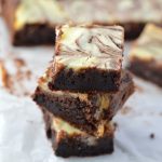 The best Marble Cream Cheese Brownie made from scratch. Fudgy, chocolatey and so easy to make, these will become your new favourite dessert.