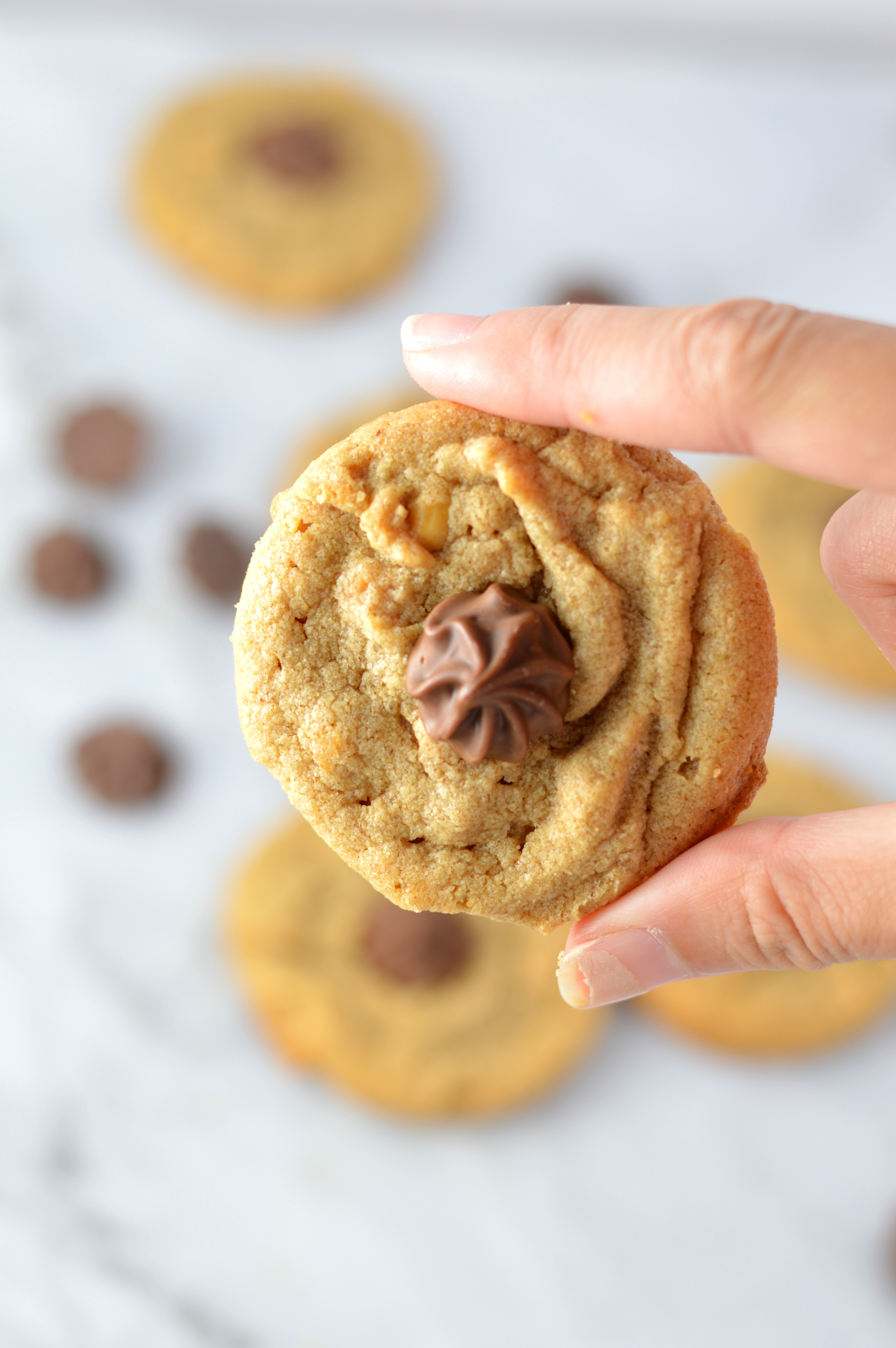 Easy Rosebud Peanut Butter Cookies made with only 6 ingredients and ready in under 15 minutes. This is a great last minute dessert recipe.