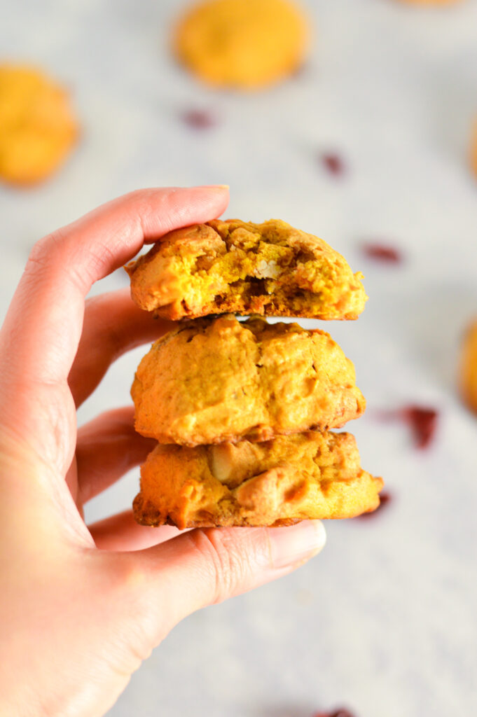 Pumpkin, Cranberry, White Chocolate, Oatmeal Cookies