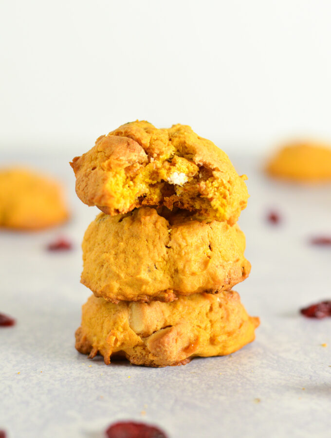 Pumpkin, Cranberry, White Chocolate, Oatmeal Cookies