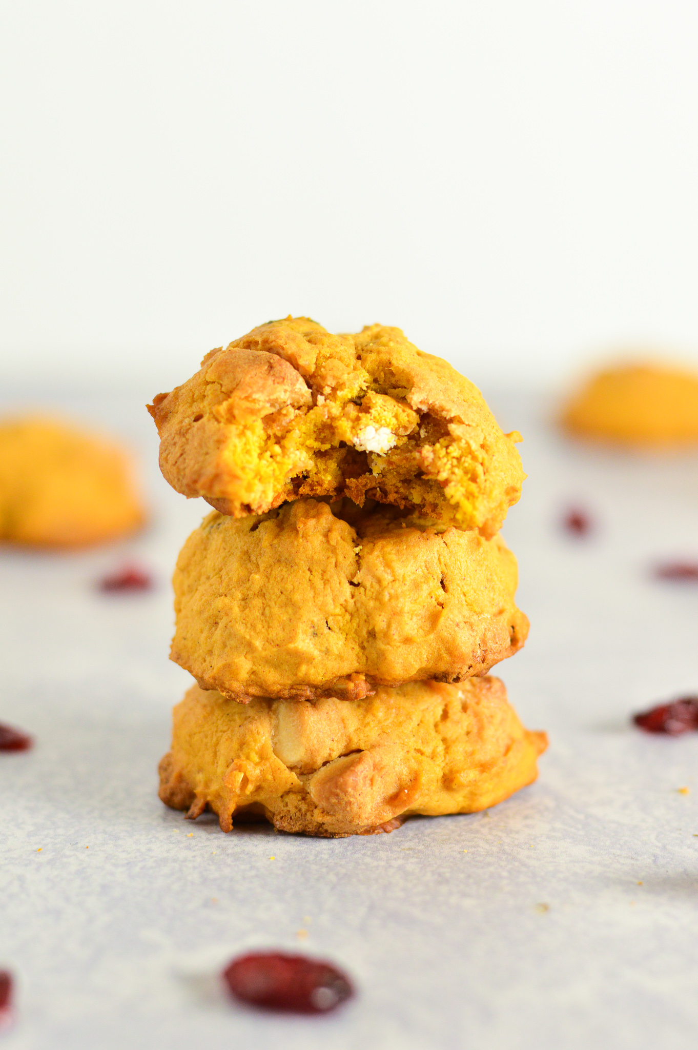 Pumpkin, Cranberry, White Chocolate, Oatmeal Cookies