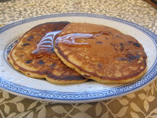 Whole Wheat Chocolate Chip Pancakes