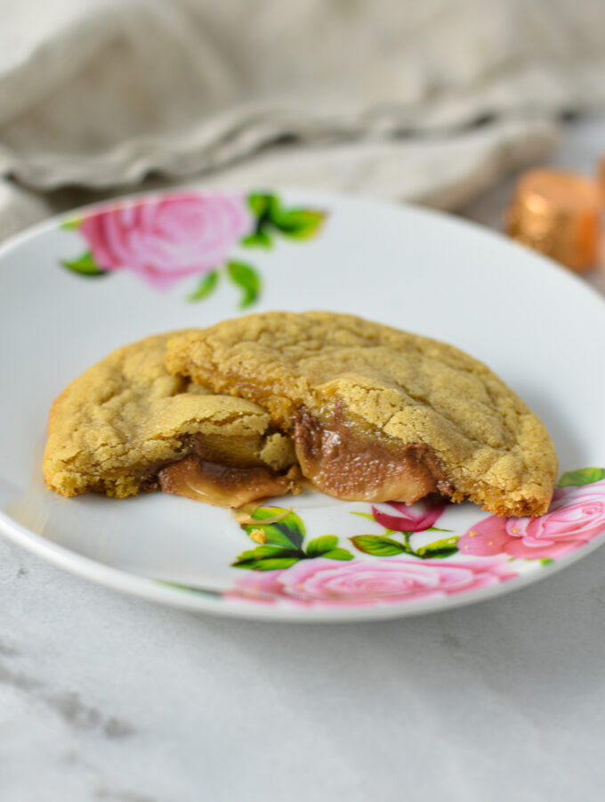 Rolo Filled Brown Butter Cookies