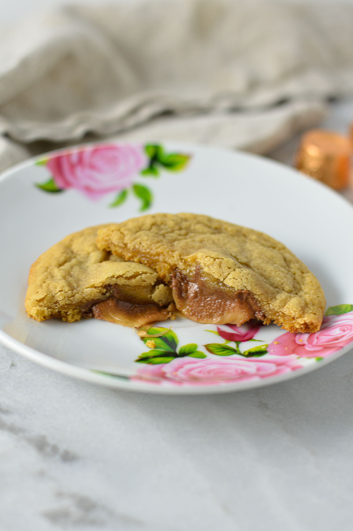 Rolo Filled Brown Butter Cookies