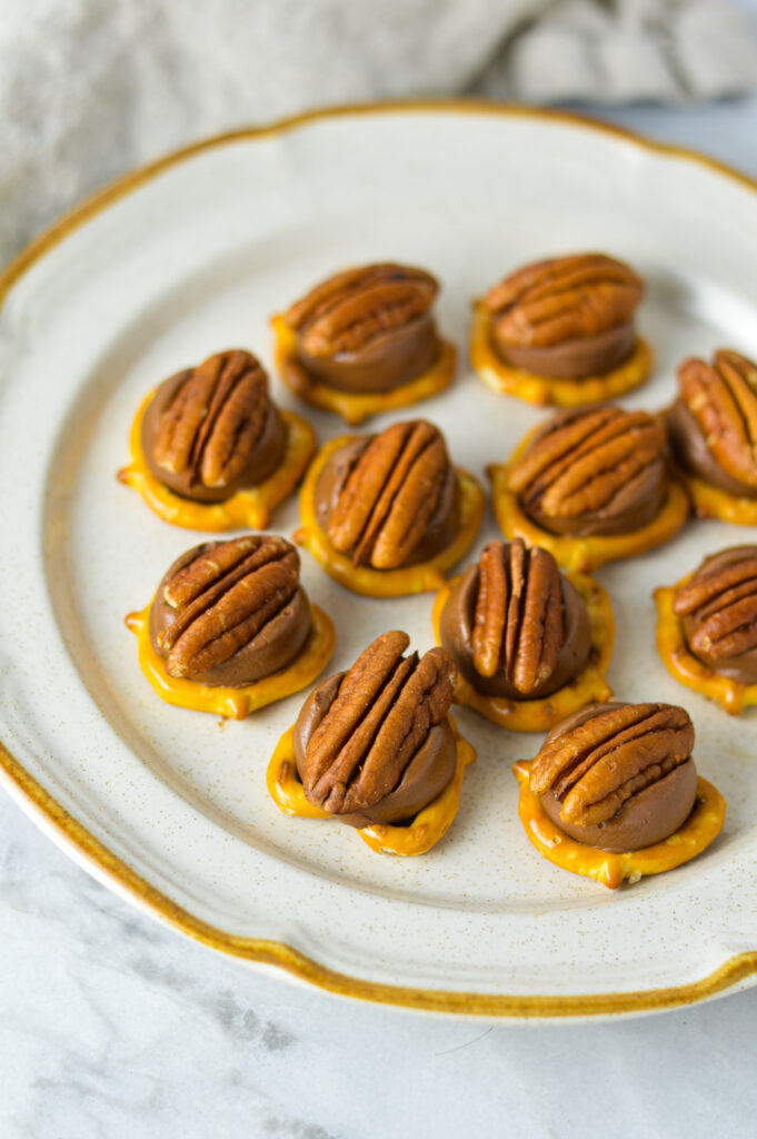 Pecan Rolo Pretzel Bites