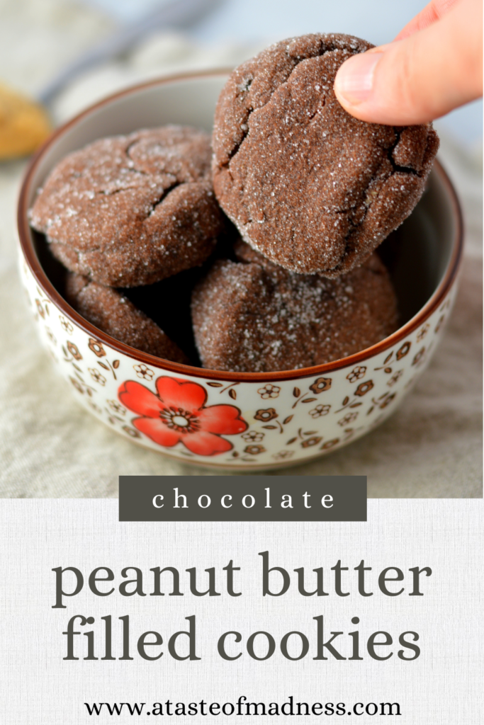 Chocolate Peanut Butter Filled Cookies