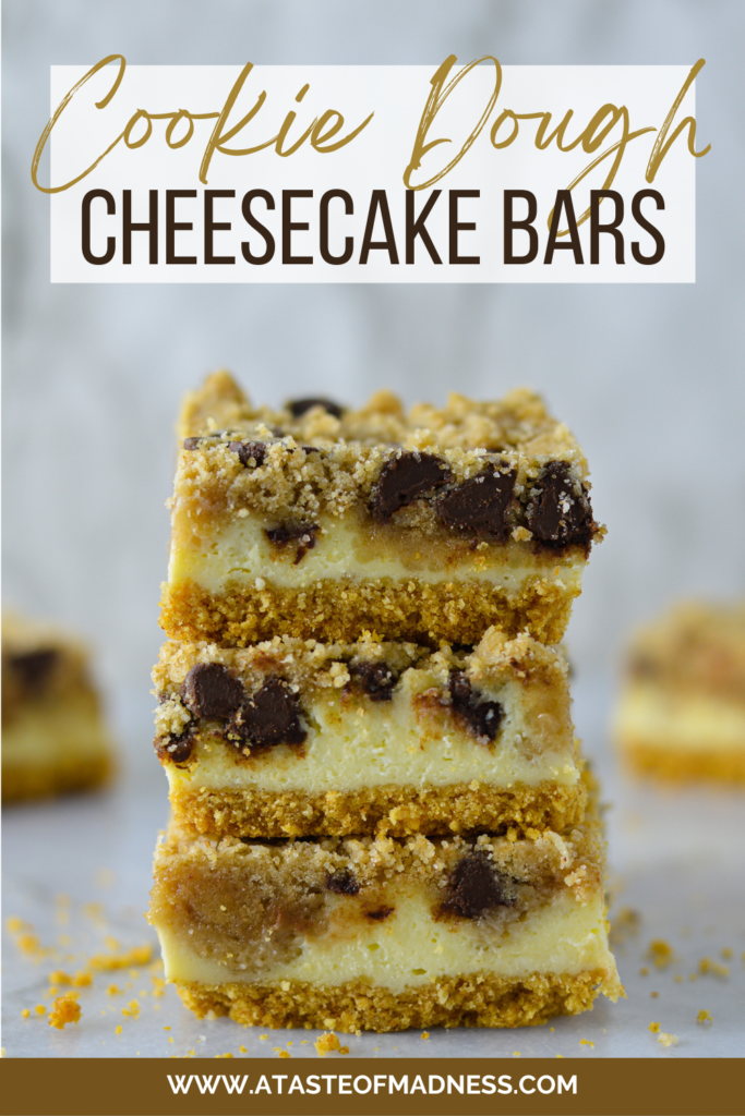 Cookie Dough Cheesecake Bars