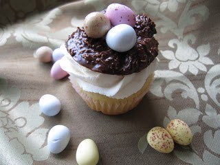 Easter Birds Nest Cupcakes