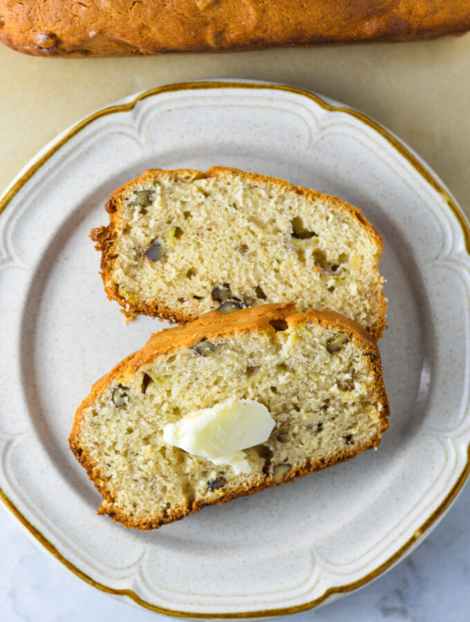 Cream Cheese Banana Pecan Bread