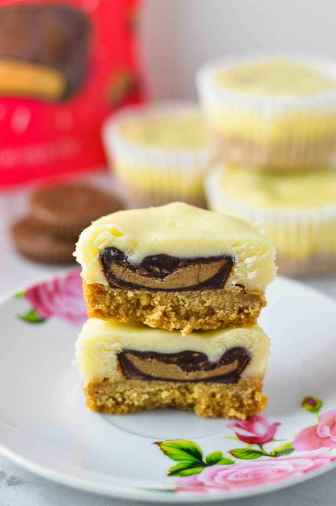 Mini Peanut Butter Cup Cheesecakes