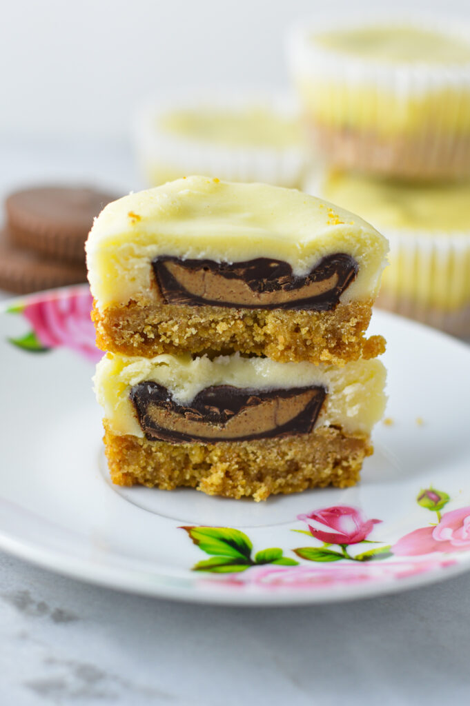 Mini Peanut Butter Cup Cheesecakes