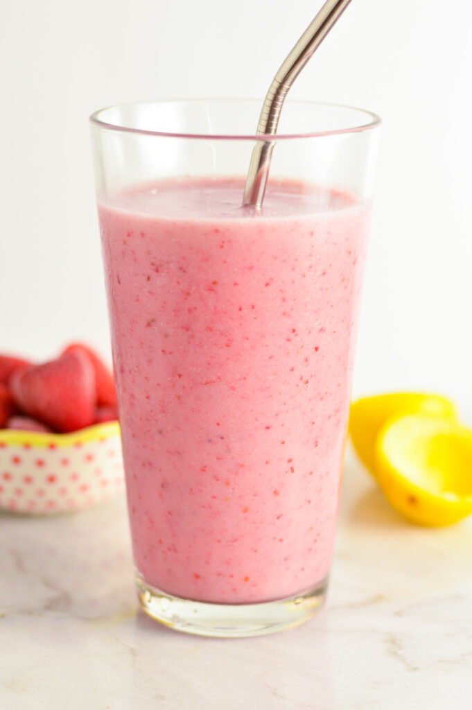 Soy Strawberry Lemon Smoothie