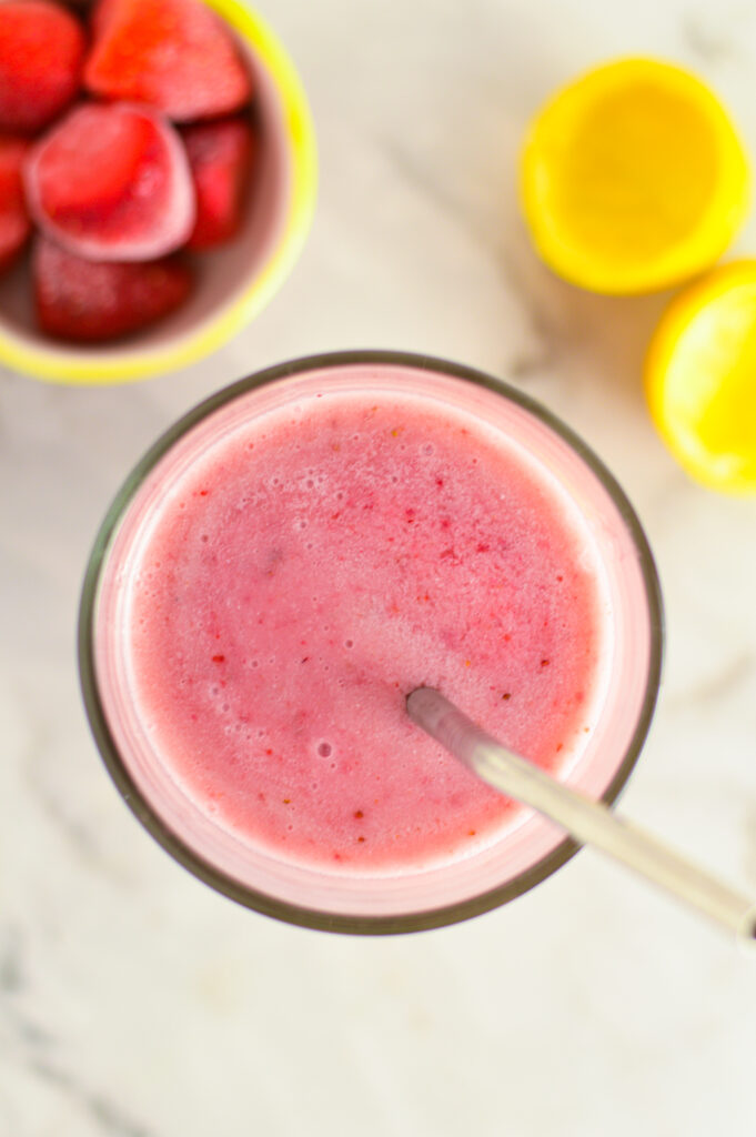 Soy Strawberry Lemon Smoothie