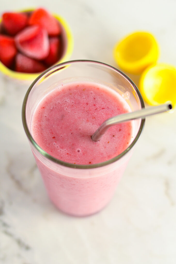 Soy Strawberry Lemon Smoothie