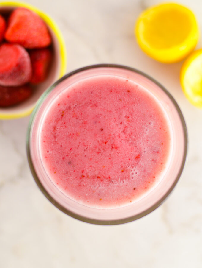 Soy Strawberry Lemon Smoothie