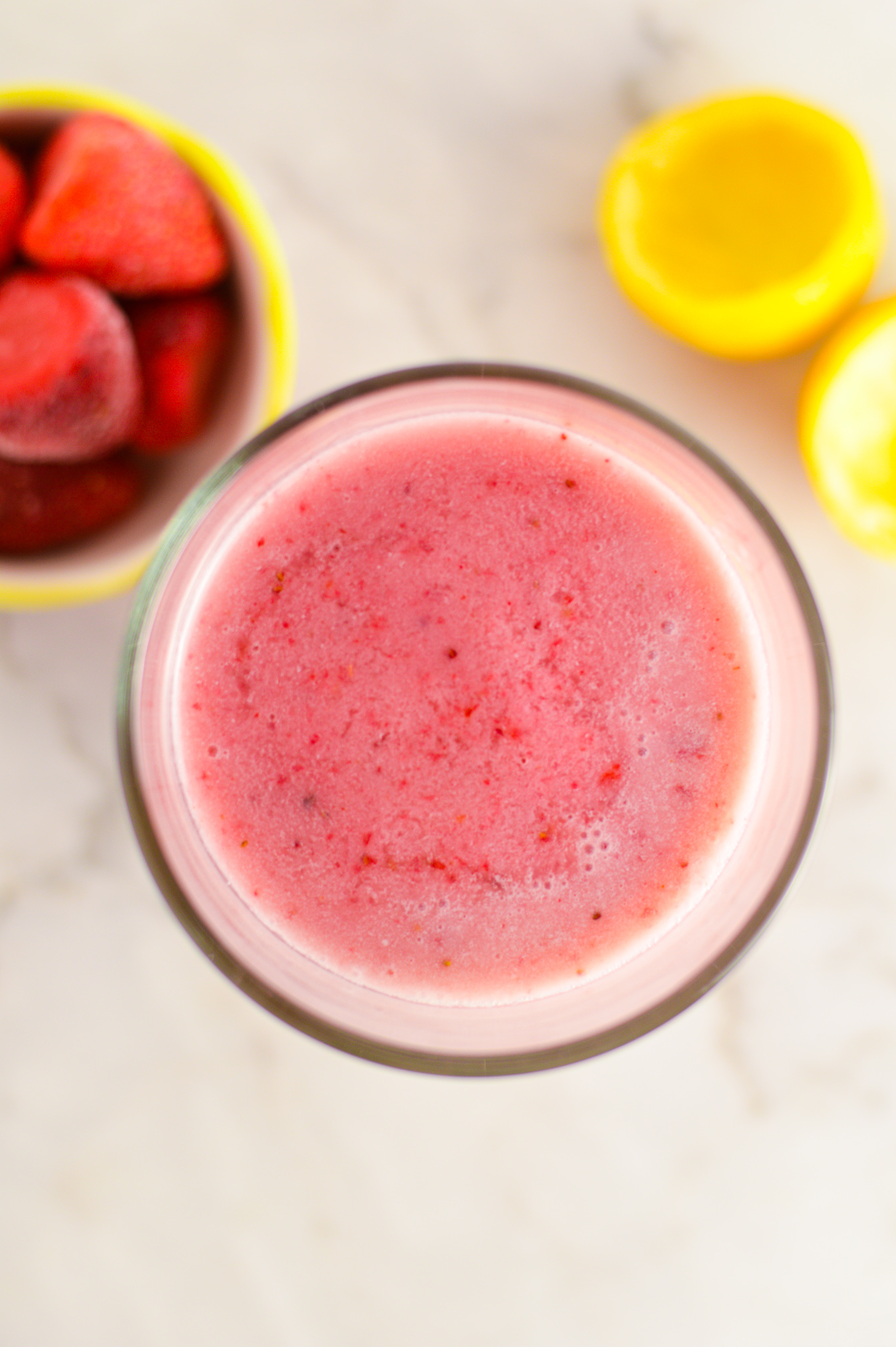 Soy Strawberry Lemon Smoothie