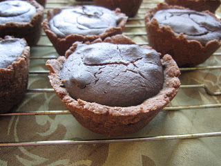 Sweet Mini Chocolate Pumpkin Tarts recipe. This recipe is eggless and healthier than your typical dessert treat.