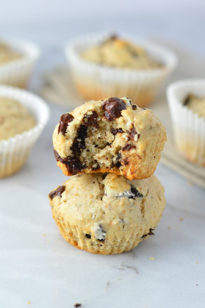 Easy Chocolate Chip Oreo Muffins. This is such a quick and easy recipe that is perfect for a snack or a less sweet dessert idea.