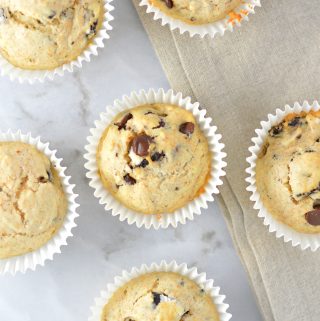 Easy Chocolate Chip Oreo Muffins. This is such a quick and easy recipe that is perfect for a snack or a less sweet dessert idea.