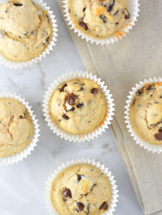 Easy Chocolate Chip Oreo Muffins. This is such a quick and easy recipe that is perfect for a snack or a less sweet dessert idea.