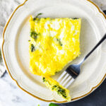 Mozzarella Spinach and Egg Bake