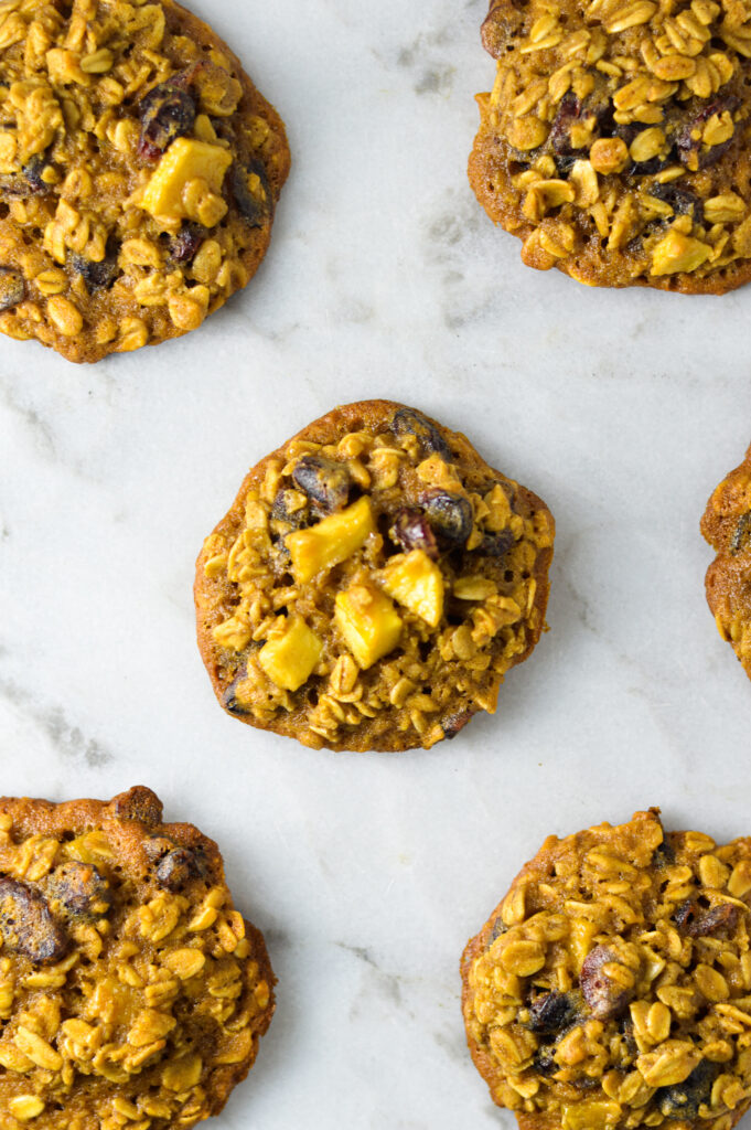 Apple Cranberry Oatmeal Cookies