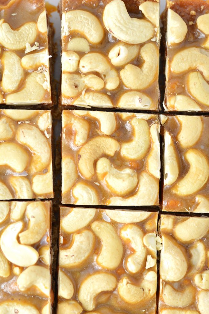 These Butterscotch Cashew Squares recipe are super easy to make, it makes a great dessert idea. Made with whole wheat flour.