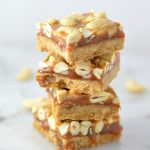 These Butterscotch Cashew Squares recipe are super easy to make, it makes a great dessert idea. Made with whole wheat flour.