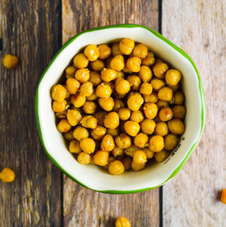 Salt and Vinegar Roasted Chickpeas