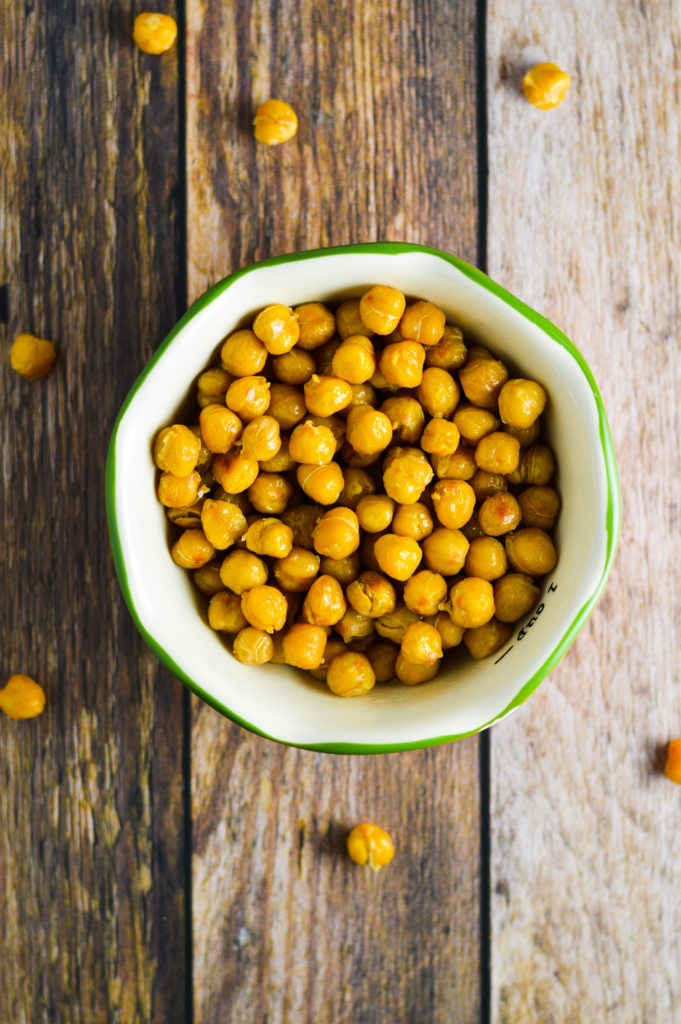 Salt and Vinegar Roasted Chickpeas