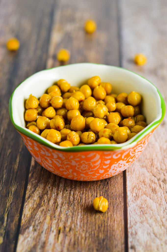 Salt and Vinegar Roasted Chickpeas