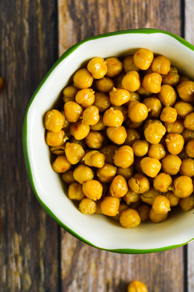 Salt and Vinegar Roasted Chickpeas