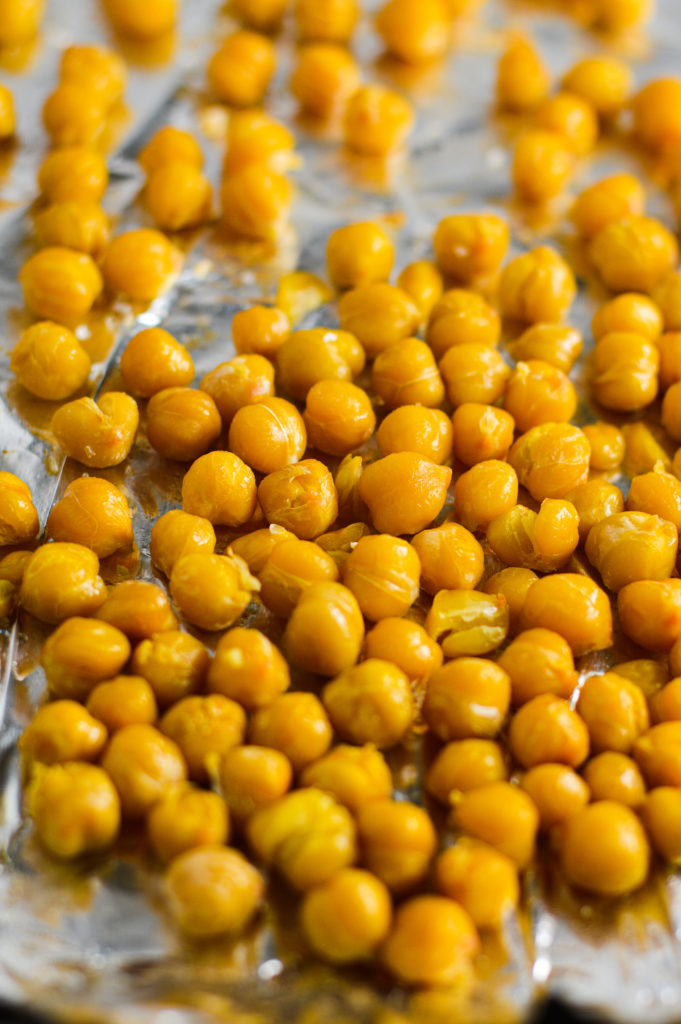 Salt and Vinegar Roasted Chickpeas