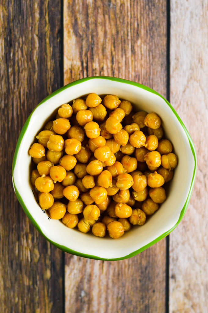 Salt and Vinegar Roasted Chickpeas