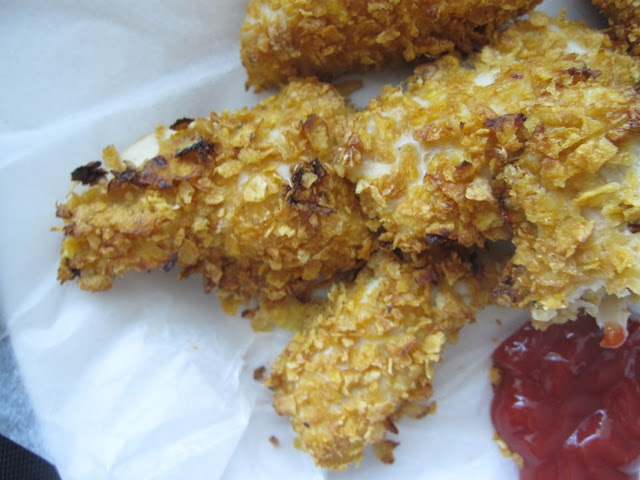 Baked Cornflake Chicken Fingers Recipe